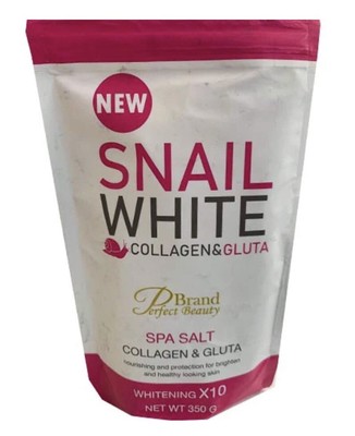 Snail White Collagen & Gluta Spa Salt White X10  ( US Seller   )  