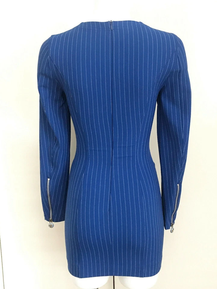 Auténtico VESTIDO CABEZA MEDUSA VINTAGE VERSACE JEANS ALTA COSTURA BODYCONE IT40 US2-4 Foto 3 de 4