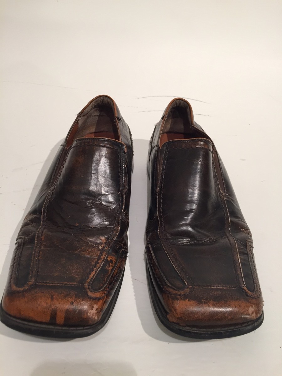 Men\'s A. Cellini Sz 9.5 Brown Leather Loafers Johnston & Murphy Cellini Men main image 3