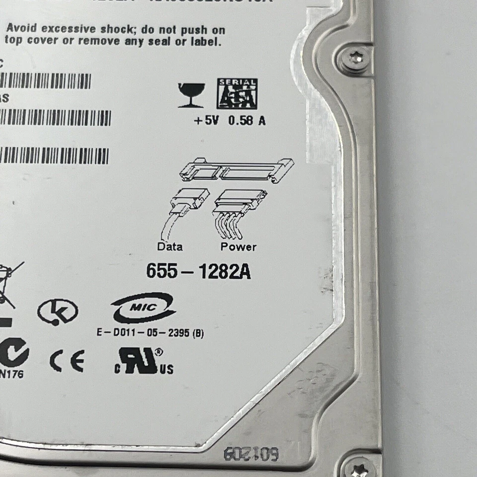 Seagate ST910021AS 9S3014-040 FW:3.07 AMK (3MH) Singapore 100gb 2.5" Sata 06355 - Image 4 of 4
