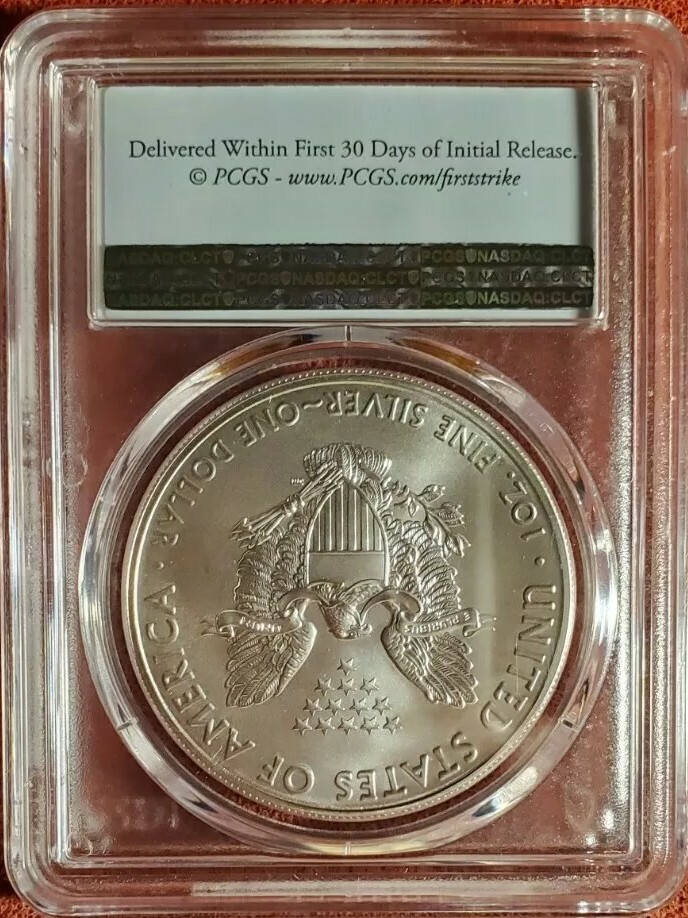 PCGS MS70 2021-(W) First Strike Type 1 Silver Eagle BEAUTY our
