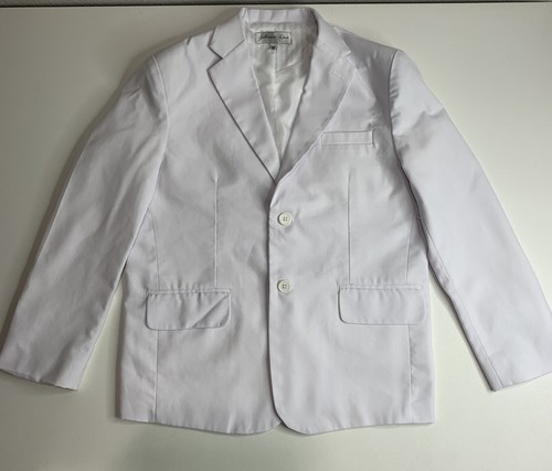 Johnnie Lene Blazer Vest Combo Boys size 10 White Party Holiday Formal - Picture 4 of 11
