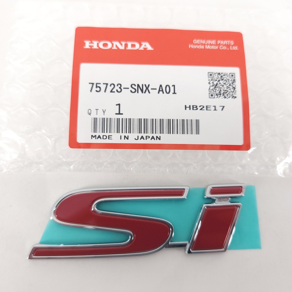 Genuine OEM Honda 75723-SNX-A01 