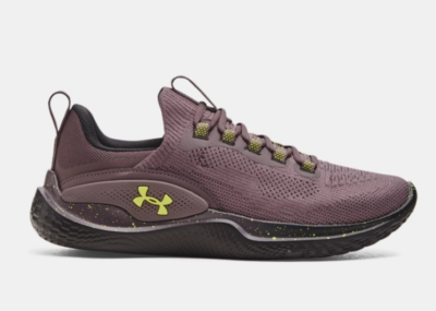 Size 11 - Under Armour Flow Dynamic Ash Taupe Lime Yellow  display picture 1