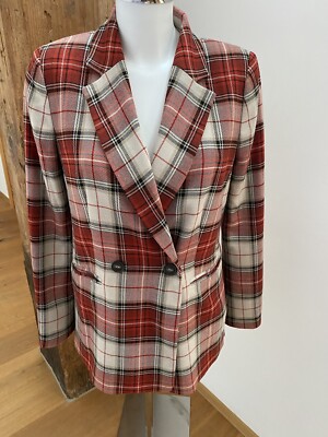 Karo Blazer Blazer Kariert Zara Blazer Jacke Rot Schwarz Kariert