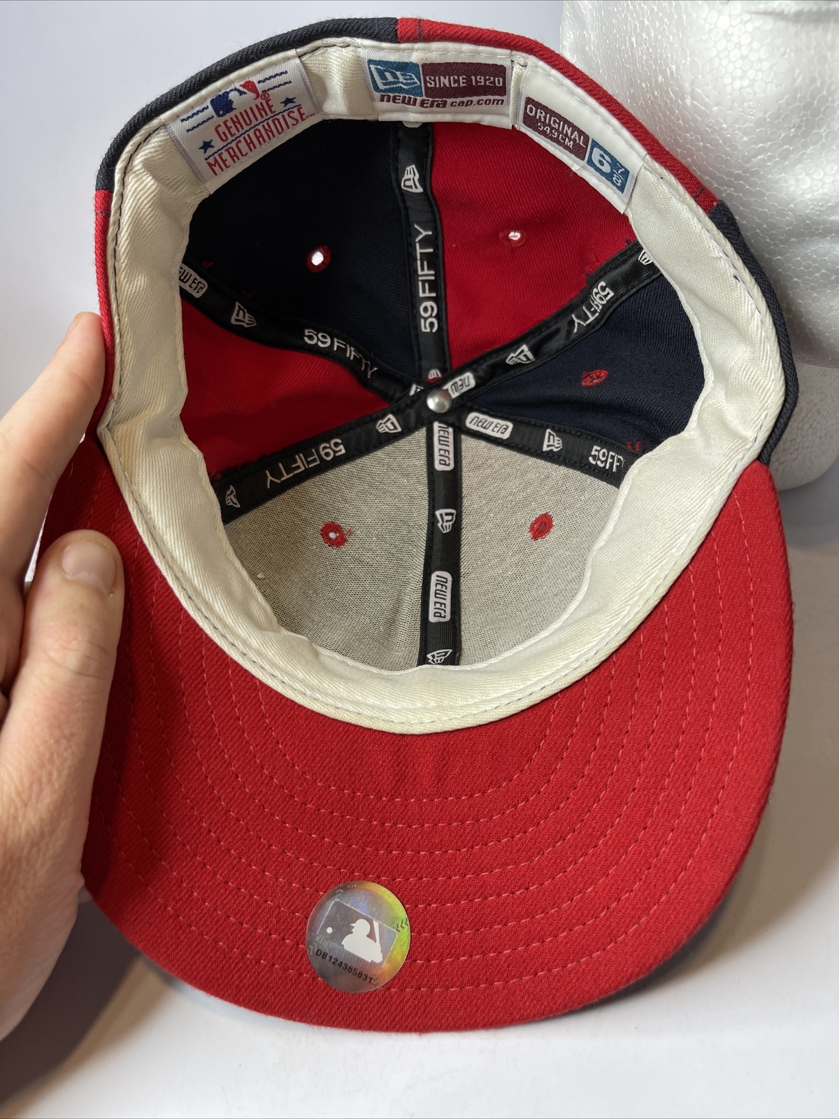 MLB Boston Red Sox Hat Cap New Era 59fifty Fitted Sz 6 7 8 Nice