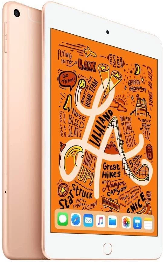 Apple iPad Mini 5 A2126 A2124 64GB Wi-Fi + 4G Unlocked GSM Tablet Gold *