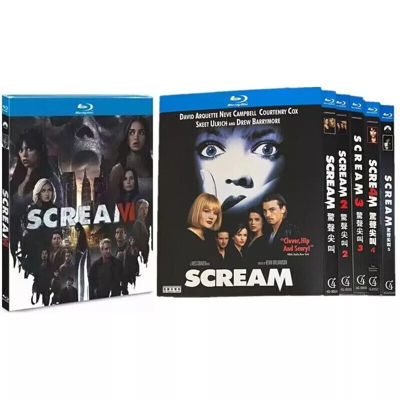 BD Scream 1-6 (2023) Blu-ray 6-Disc New Box Set All Region