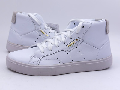 Adidas Sleek Mid Damen Sneaker, Damen Turnschuhe UK Größe 4,5, weiß, neu