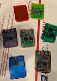 PS1 Memory Card with FreePSXBoot Unirom 8.0.K Sony PlayStation PSX - Colors