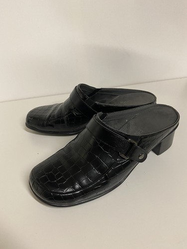 Aerosoles Black Crocodile Embossed 