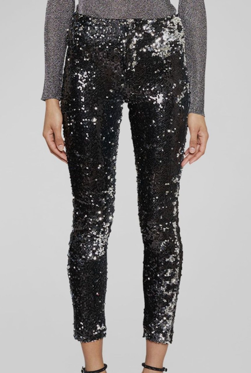 【送料&関税込】Isabel Marant Black Sequins Madilio Pant $980 Isabel Marant Isabel Women's Black Madilio Sequin