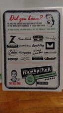HUMBUCKER.COM HUMBUCKER MUSIC SHOPS PRINT AD 11 X 8.5  D2