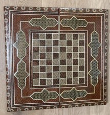 Backgammon And Draughts Set Antique Iran 1950 - 1960  s