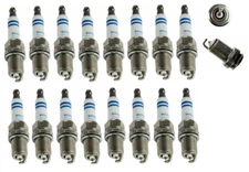 16X OEM Spark Plugs Platinum Plug Bosch FOR Mercedes V8 CL CLK CLS ML R S SL