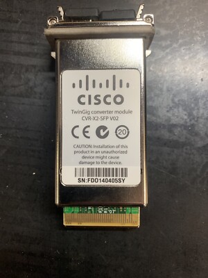 CISCO CONVERTER MODULE CVR-X2-SFP 800-27645-02 2PT SFP ADAPTER BOARD COUIAF9CAB