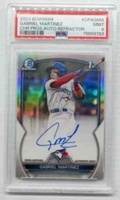 2023 Bowman Chrome Gabriel Martinez Refractor Auto #172/499 PSA 9 Blue Jays MINT
