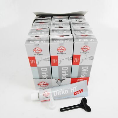 12x Dichtmasse ELRING DIRKO HT GRAU a 70ml 036.164 Dichtmitte +315°C