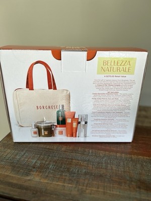 Borghese Bellezza Naturale 8 Piece Set Brand New, Still Sealed w/Sig. Cos. Bag