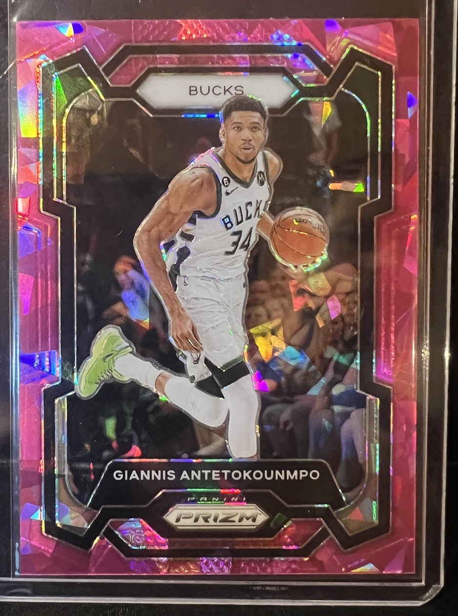2023-24 Panini Prizm - Giannis Antetokounmpo #103 Pink Ice Prizm