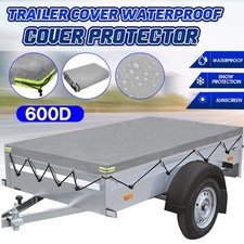 600D 4 x 3 ft Strong Fully Waterproof Trailer Cover High Quality 125x95x13cm UK