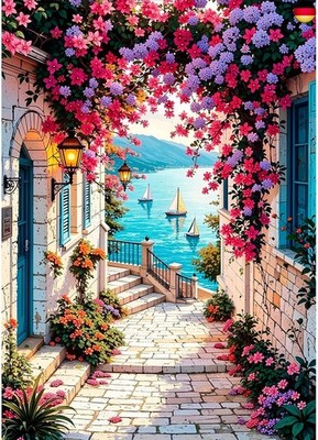 DPHERO DIY Landschaft Diamant Painting Kits Bilder für Erwachsene Anfänger,5D B