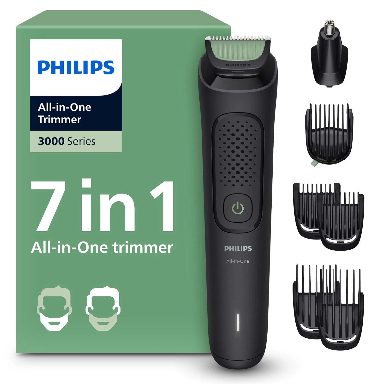 Philips Multigroom 3000 Series 7-in-1 Beard, Nose & Ear Trimmer MG3930/15