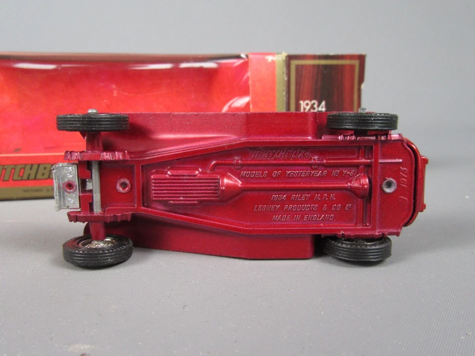 D57 Matchbox Y-3 Riley MPH 1934 Rouge Models of Yesteryear en Boite 1:35 - Photo 3/4