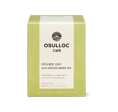OSULLOC Jeju Orchid Green Tea(10 Teabags) Korean Pure Jeju Orchid