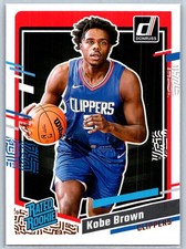 Kobe Brown 2023-24 Donruss Rated Rookie Rookie #239 Los Angeles Clippers