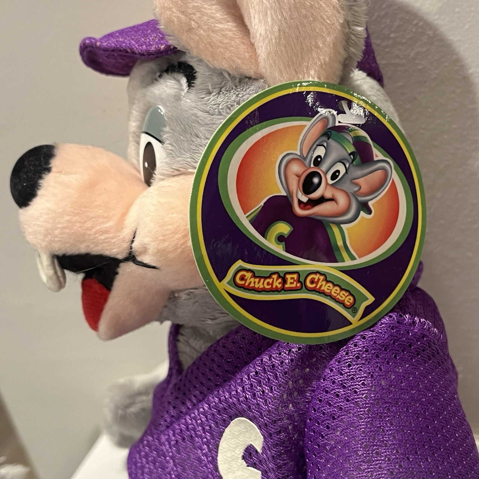 Vintage Chuck E. Cheese's Plush Toy 2006 RARE Collectable WITH TAGS