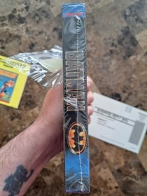 Caja Batman Nintendo NES con envoltura retr&aacute;ctil e insertos solo rara aut&eacute;ntica 