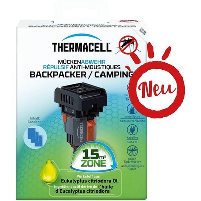 Thermacell Mückenabwehr Backpacker Gerät - kompakter Outdoor Mückenschutz