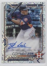 2021 Bowman Chrome Prospect Speckle Refractor /299 Pedro Leon #CPA-PL Auto 05yk