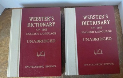 1979 Webster's Dictionary Of The English Language Unabridged,  Vol 1 &2