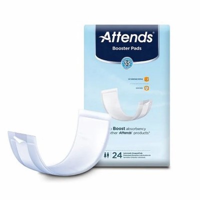 Incontinence Booster Pad Attends  3-1/2 X 11 Inch Light