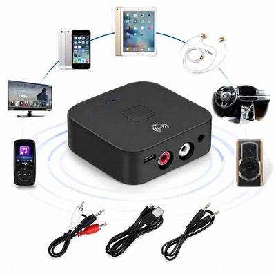 Bluetooth 5.0 AUX 3.5mm Empfänger NFC Cinch Buchse Hifi Wireless Audio Adapter