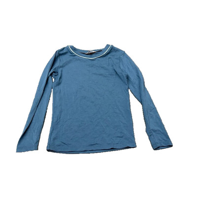 Eberjey Kids Tencel Modal Unisex Long Pajama Top Coastal Blue/Ice Blue Size 6