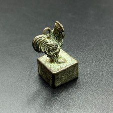 super rare ancient roman bronze hare/ bird  seal stamp statue