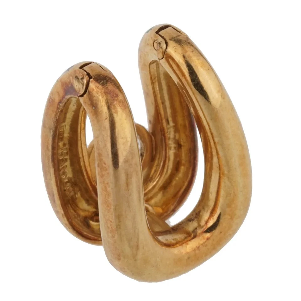 Gemelos Gucci Vintage Esmalte Oro Amarillo 18k Foto 3 de 4