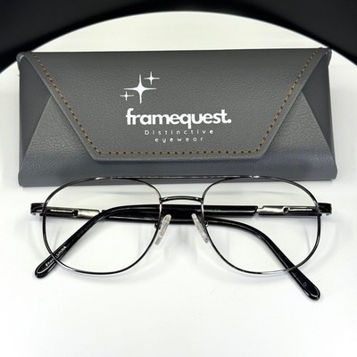 VTG M'EYE GENERATION ES2528 GUN Black Aviator Full Rim Eyeglasses FRAMES ONLY