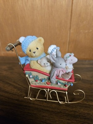 Vintage CHERISHED TEDDIES BRIAN Look Out Snow! Here We Go!  #533807 ENESCO 