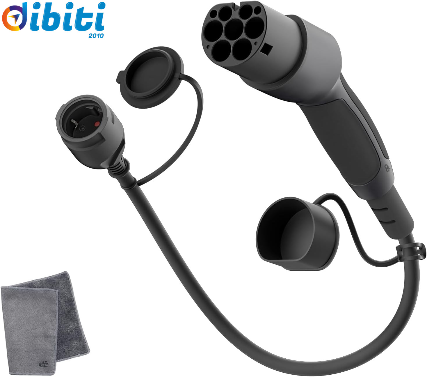 deAccessories - Adattatore Tipo 2 a Schuko [0,6m 16a] Alla Presa di Ricarica per Auto Elettrica - Miniatura 9