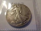 WALKING  LIBERTY  SILVER HALF DOLLAR  1942 D