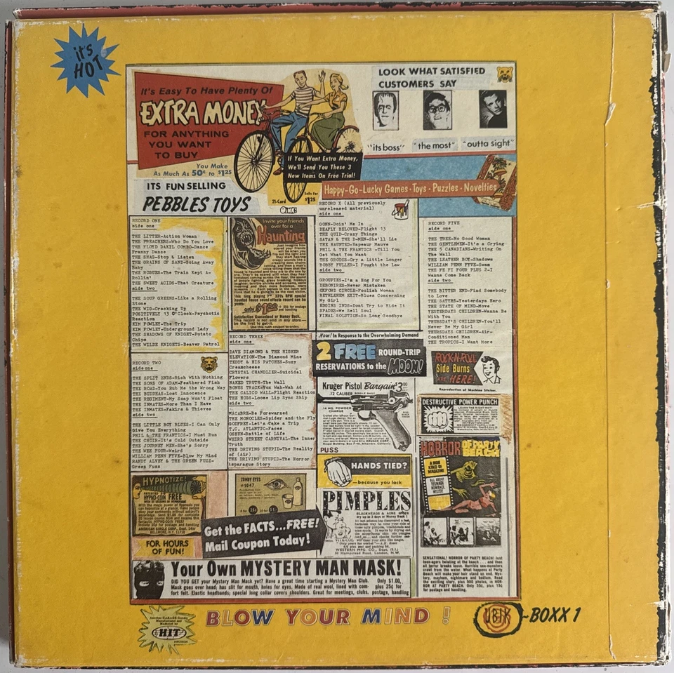 PEBBLES BOX VINYL 5 LP BOX SET UK 1987 MULTI COLOUR VINYLS PRO CLEANED - Image 2 of 4