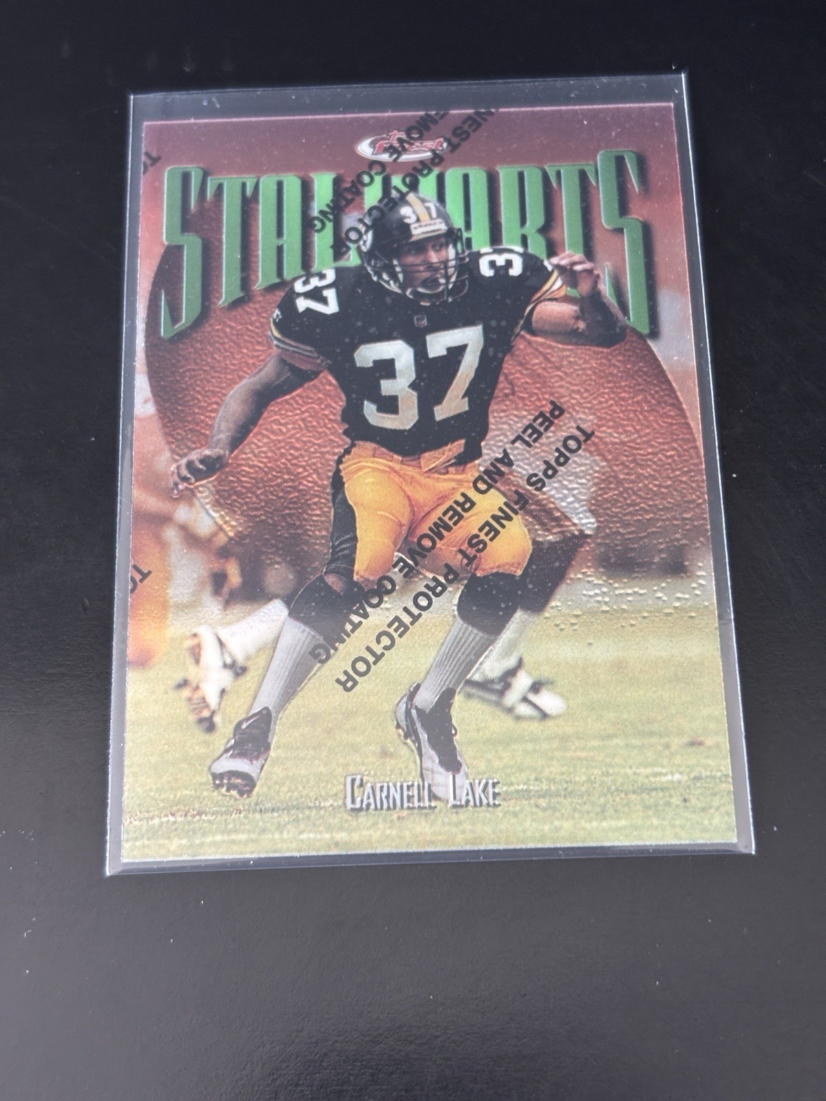 1997 Finest #251 Carnell Lake Pittsburgh Steelers