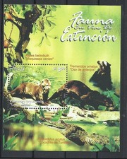 PERU FAUNA Yv# Bl. 19 MNH - Endangered Species