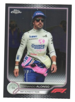 2022 Topps Chrome F1 Formula 1 BWT Alpine Fernando Alonso