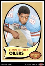 1970 Topps #43 Elvin Bethea Oilers RC HOF NC A&T 8 - NM/MT