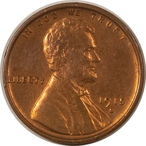 1915-S LINCOLN CENT - VIRTUALLY UNCIRCULATED BUT CLEANED AND ALTERED!